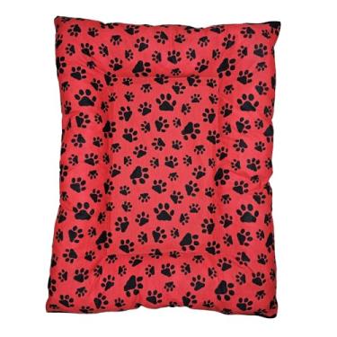 Imagem de Cama Pet Colchonete Macio Para Cachorro ou Gato Caminha Lavável com Zíper(Vermelho,GG - 90x60cm)