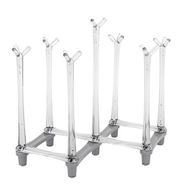 Imagem de Rack de Secagem de Xícara Retrátil, Porta -calas Portátil Garrafa água Com Galhos árvores, Rack Secagem Vidro Bancada para Casa, Escritório, Hotel, Verde Claro (Cinza claro)