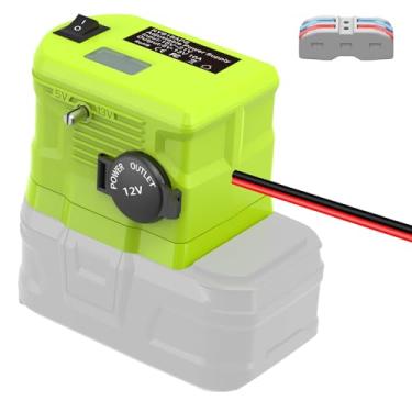 Imagem de Conversor Step Down de 18 V a 12 V para bateria Ryobi 18 V, adaptador de bateria Power Wheels, redutor de tensão, adaptador transformador com acendedor de cigarros, conversor de bucha para aparelhos