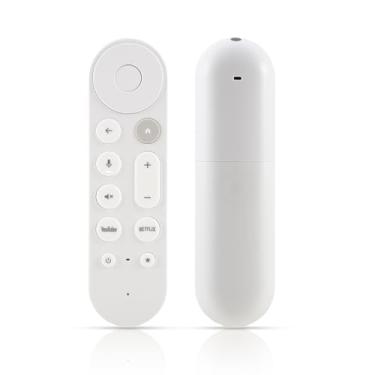 Imagem de Fourmor Controle remoto de voz para Google TV (modelo GA05662) compatível com Streamer 4K/HD - Pesquisa por voz, função antiperda