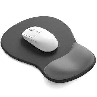 Imagem de eulps Mouse Pad Com Descanso De Pulso Em Gel, Suporte De Pulso Ergonômico E Confortável Para Computador Para Laptop, Mousepad Para Alívio Da Dor Com Base De Pu Antiderrapante Para Escritório E Casa