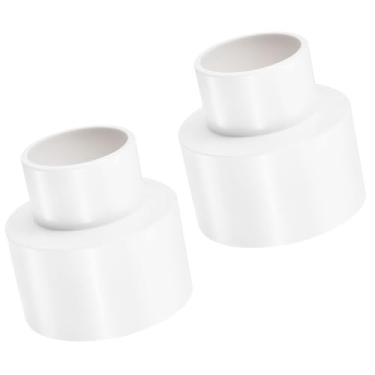 Imagem de Unifizz 1 peça 63 mm a 40 mm (2-1/5.1 cm a 1-1/5.1 cm) acoplador redutor de PVC conector de tubo reto branco para encanamento e irrigação