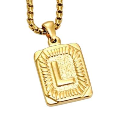 Imagem de Corrente Com Pingente Letra Inicial Estilo e Significado (Letra L)