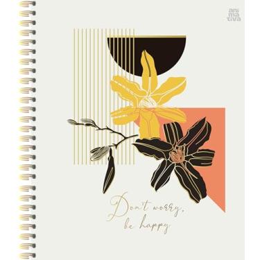 Imagem de Caderno Universitário Duplex Animativa, 1 matéria, 80 folhas, Gramatura 90, Capa Dura - Verniz Dourado, Mulher, Pacote com 4