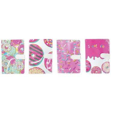 Imagem de Caderneta de Anotações c/Fecho Sweet Candy, formato 13x19 c/ 128fls, unidade, VMP 0.203.107.616
