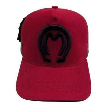 Imagem de Bone Do Mangalarga Ferradura Vermelho Unissex Cavalgada 029 - Couros A