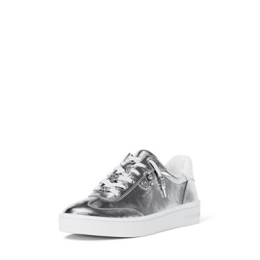 Imagem de Michael Kors Tênis feminino Scotty com cadarço, Pingentes de prata/renda, 41