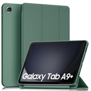 Imagem de Meliya Capa para Galaxy Tab A9+/A9 Plus 11 polegadas 2023, capa protetora rígida e fina à prova de choque para tablet Tab A9 Plus (SM-X210/X216/X218), despertar/hibernar automaticamente, sem suporte