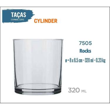 Imagem de 12 Copos Cylinder 320Ml - Whisky Vodka