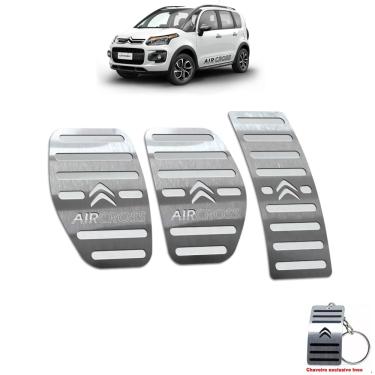 Imagem de Pedaleira Manual Citroen Aircross 2011 Até 2016 Aço Inox