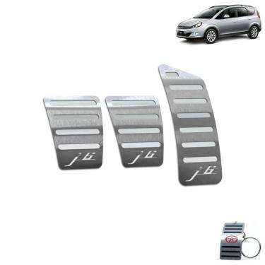 Imagem de Pedaleira Manual Aço Inox Jac J6 2011 A 2016 Prata