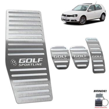 Imagem de Descanso + Pedaleira Manual Golf Sportline Até 2014 Prata