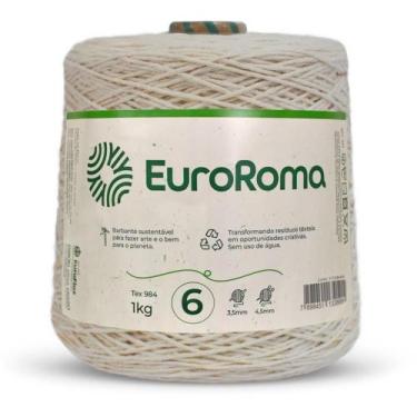 Imagem de Barbante CRU 1,0KG 4/6 Fios Rolo 1016M - Euroroma