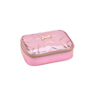 Imagem de Estojo Penal Box Quadrado Metálico - Rosa