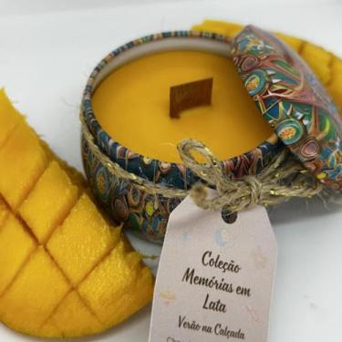 Imagem de Vela Verão na Calçada 110g - Manga e Chocolate Branco - Mão de Cera