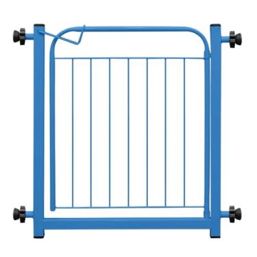Imagem de Portão Pet Grade Aramado de Proteção Para Cães Portão para Bebes Segurança Para Crianças Com Extensor de 10cm (Azul)