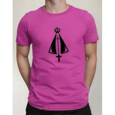 Imagem de Camiseta Camisa Algodão Adulto Feminina Masculina Nossa Senhora Aparec