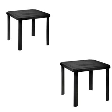 Imagem de Mesa Plastico Desmontavel Quadrada Reforçada Piscina Churrasqueira Bar Cozinha(2)