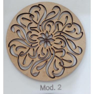 Imagem de Mandala mod.2 MDF cru - Arte telas Brasil, P