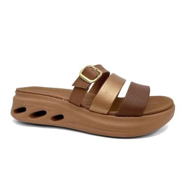 Imagem de Tamanco Feminino Modare Plataforma Tiras Ultraconforto Leve Casual Est