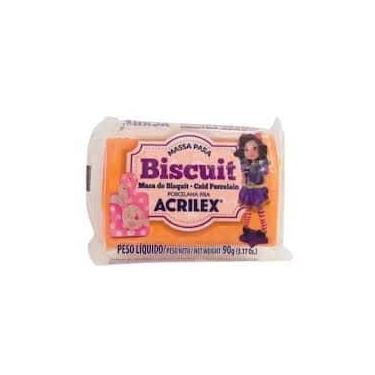 Imagem de Massa de Biscuit Acrilex Laranja 90G