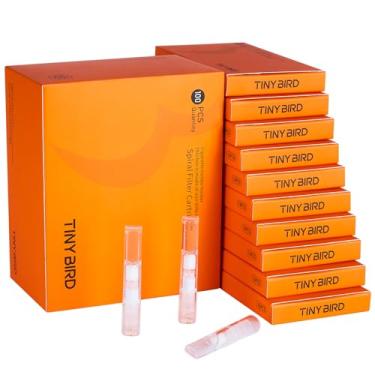 Imagem de Tiny Bird Filtro de cigarro descartável, com um elemento filtrante exclusivo de estrutura espiral, reduz manchas de alcatrão e fumaça, compatível com 3 tamanhos: grosso, médio e fino, um excelente