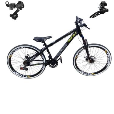 Imagem de Bicicleta 26 VikingX Tuff30 24v Cambios Shimano Pneu Slick Fino Faixa Branco1.50-Unissex
