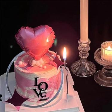 Imagem de LZGXZF Topo de bolo de amor Dia dos Namorados Acrílico Preto Prata Noiva e Noivo Festa de Aniversário Casamento Noivado Aniversário Decorações de Bolo Chá de Noiva Tema Festa Lembrança de Bolo