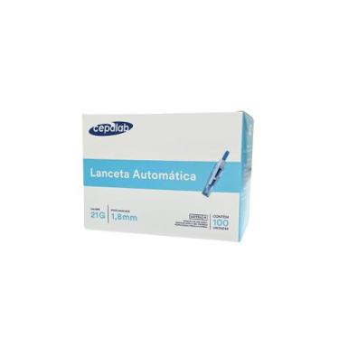 Imagem de Lanceta Automática 21G x 1,8mm - Cepalab - 100 Unidades - no-brand