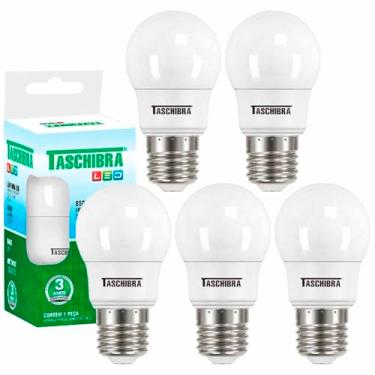 Imagem de 5 Lâmpada Bulbo Led Tkl 30 4,9w Taschibra Luz Fria 6500k