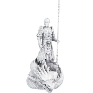 Imagem de Estátua Rei Macaco Sun Wukong - Jornada ao Oeste - Versão 2 (Cor Mármore)