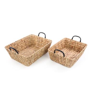 Imagem de CESTA FIBRA NATURAL NAT 36X52X15CM JG C/ 2 PC