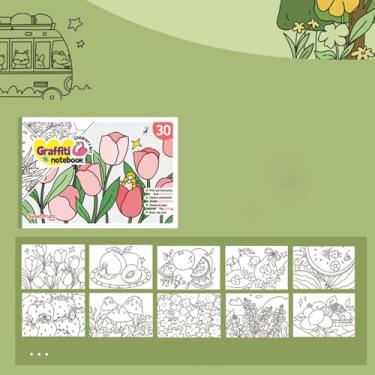 Imagem de 1 kit portátil de artesanato em aquarela – conjunto divertido de artesanato para colorir, adequado para colorir em aquarela e desenho a lápis de cor, ideal para lazer em movimento, SweetFruity