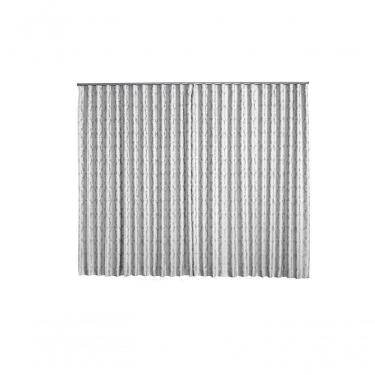 Imagem de Cortina Jacquard 4,00x2,50 Para Trilho Suíço Azul Marinho