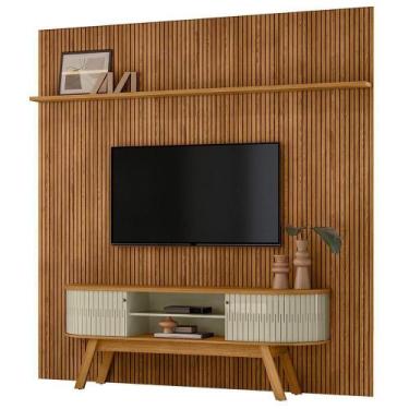 Imagem de Painel Bancada Tv 75 Polegadas Laguna Madetec Cumaru Opala - MADETEC M
