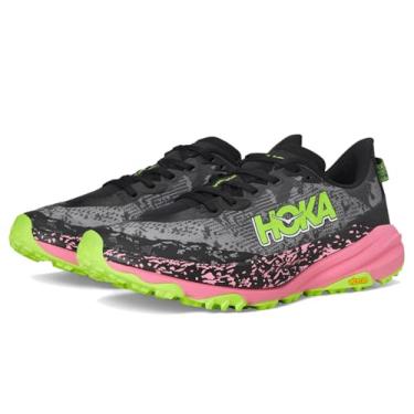 Imagem de HOKA Speedgoat 6 Tênis masculino, Preto/Rosa neon, 39