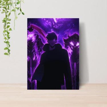 Imagem de Quadro Solo Leveling Anime A4  Placa MDF 06 - Lomi Art