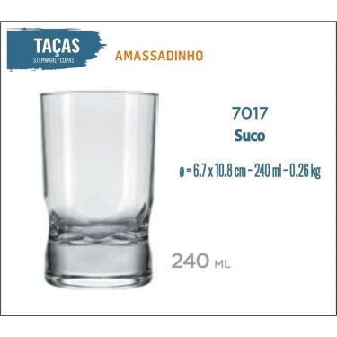 Imagem de 12 Copo Amassadinho 240Ml - Copo De Suco