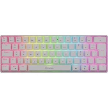 Imagem de Teclado Mecânico Fortrek Gravity Air Branco 63 Teclas
