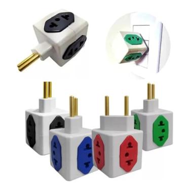 Imagem de Cubos Benjamin Adaptador De Tomada 10a 20a 4 Entradas