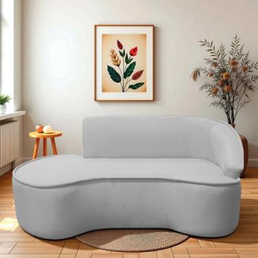 Imagem de Divã Recamier Curvo Sala de Estar Recepção Marrocos 180cm Lado Esquerd