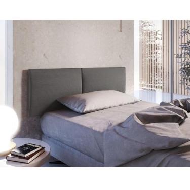 Imagem de Painel Estofado Solteiro San Miguel 2 MA³dulos - Rufato, Linho Grafite