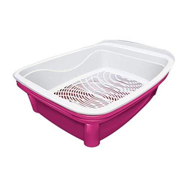 Imagem de Caixa de areia grande para peneirar Classic Plus - Bandeja de areia grande para gatos com sistema de peneiração inteligente para higiene, economia e conforto - Design durável e fácil de limpar para