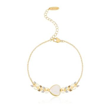 Imagem de Montana West Wrangler Pulseira feminina banhada a ouro 14 K Country Natural Stone Cowgirl Boho Jewelry 18 cm com extensor de 5 cm, 6.5 " - 7.5 ", Cobre, Sem Pedra Preciosa