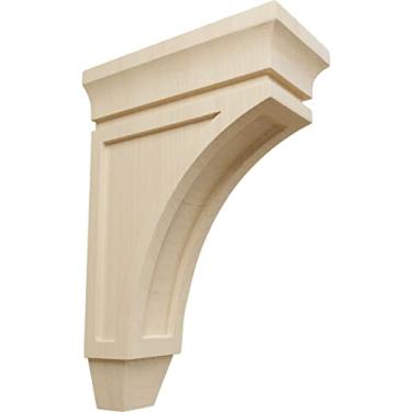 Imagem de Ekena Millwork Corbelha de madeira CORW03X07X10LURW, 9,5 cm L x 16,3 cm P x 25,4 cm A, madeira emborrachada