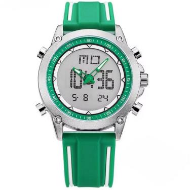 Imagem de Relógio Esportivo Masculino Quartzo Digital Duplo Movimento Á prova d`água