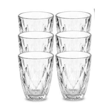 Imagem de Kit Conjunto 6 Unidades Copo Vidro Arido 310ml