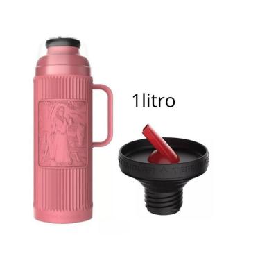 Imagem de Garrafa Térmica Chimarrita Termolar Chimarrão Café- 1 Litro Cor Rosa