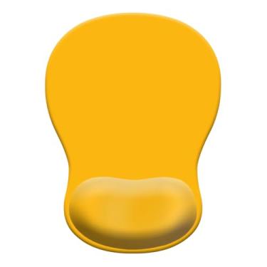 Imagem de Mouse pad de gel com descanso de pulso, mouse ergonômico côncavo com base de poliuretano antiderrapante e superfície lisa tapete de acessórios de mesa confortáveis para escritório, jogos em casa e