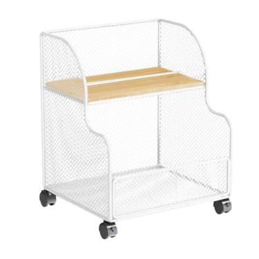 Imagem de AFXGUSD em Carrinho de Mesa, Organizador de Armazenamento, Arquivo Móvel, Prateleira de Serviços Públicos, Carrinho de Rodinhas Móvel